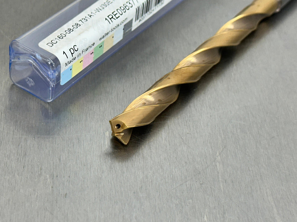 Walter 8.731mm Carbide Drill 8xD Coolant Through DC160-08-08.731A1-WJ30ET