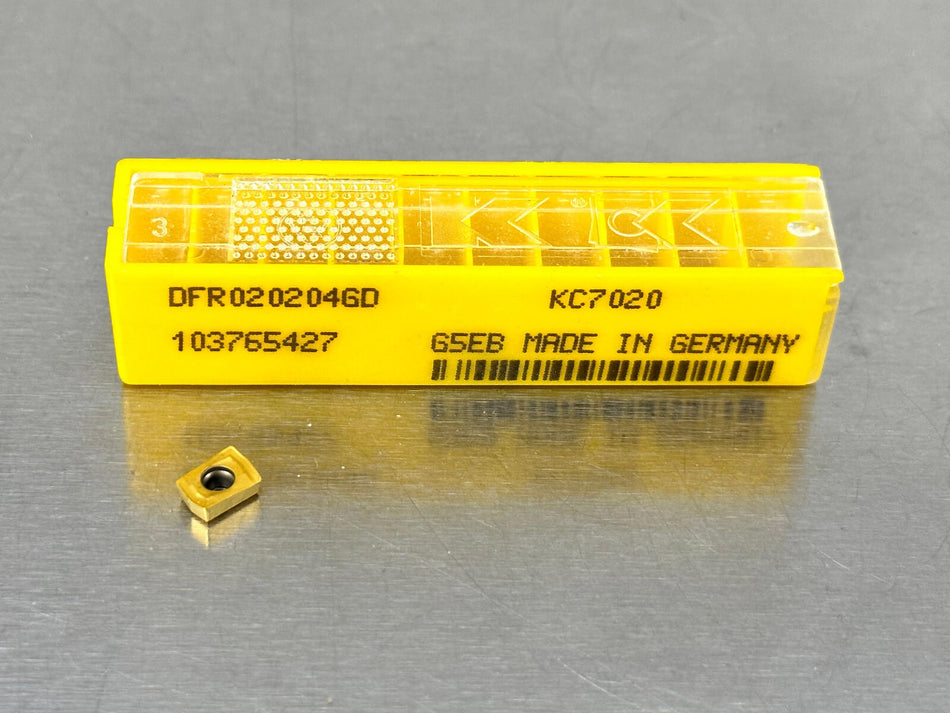 Kennametal DFR020204GD KC7020 Carbide Insert (Pack of 10)