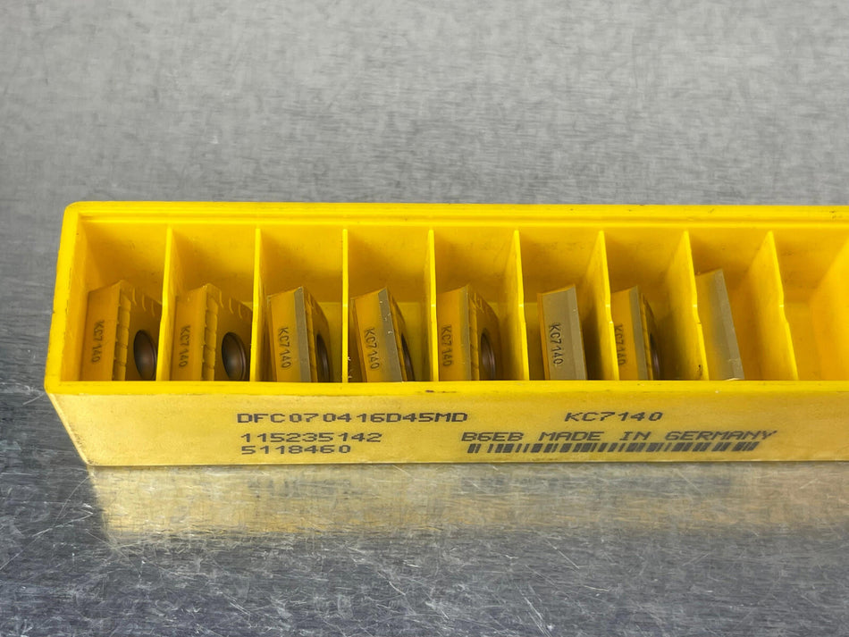 Kennametal DFC070416D45MD KC7140 Carbide Insert Drill (Pack of 8)