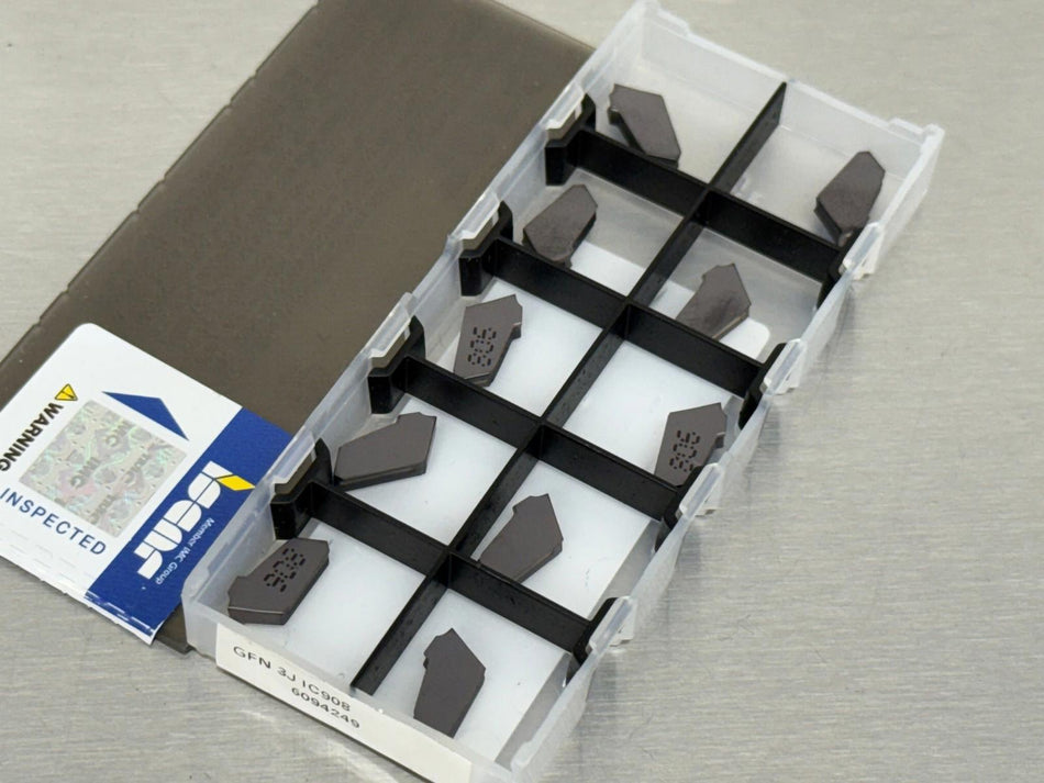 Iscar GFN 3J IC908 Carbide Insert 6094249 (Pack of 10)