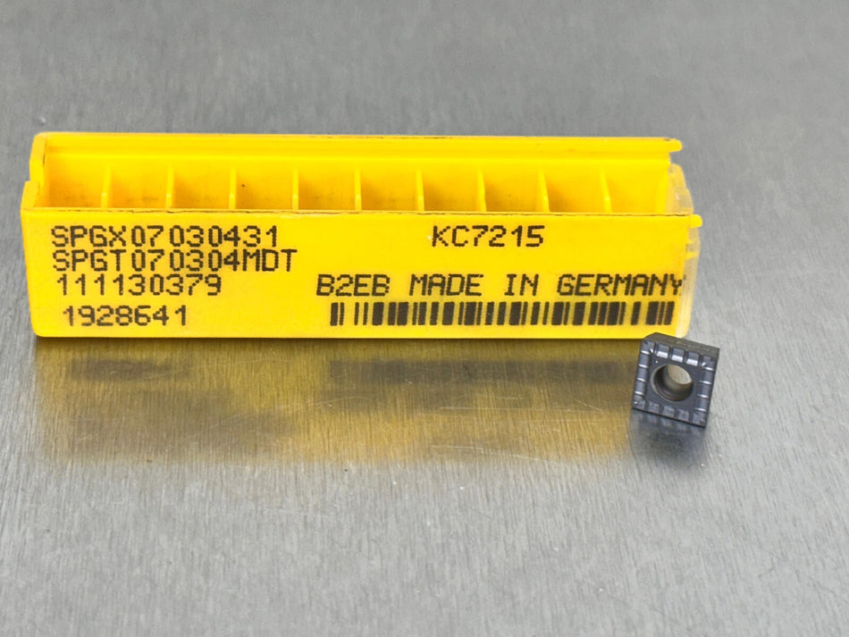 Kennametal SPGX 070304MDT KC7215 Carbide Insert 07030431 (Pack of 9)