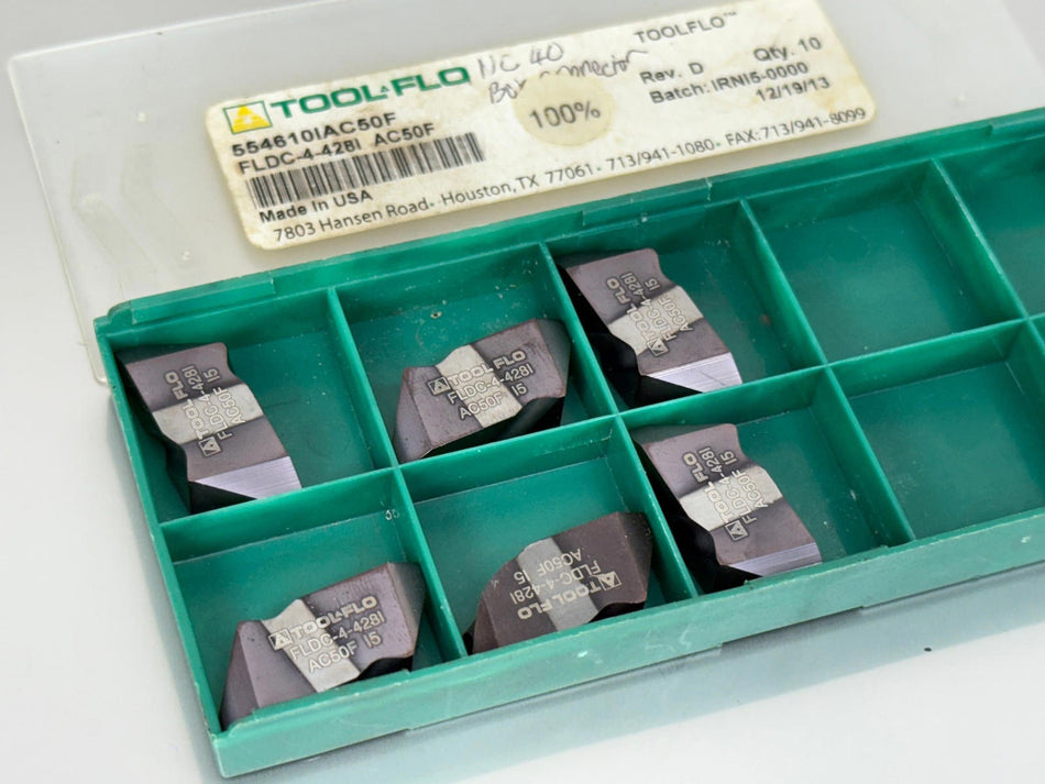 Tool-Flo FLDC-4-428I AC50F Carbide Insert Threading (Pack of 6)