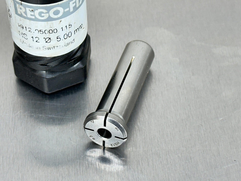 Rego-Fix HS 12 x 5mm ID Hydraulic Sleeve Reduction Collet Chuck 1912.05000