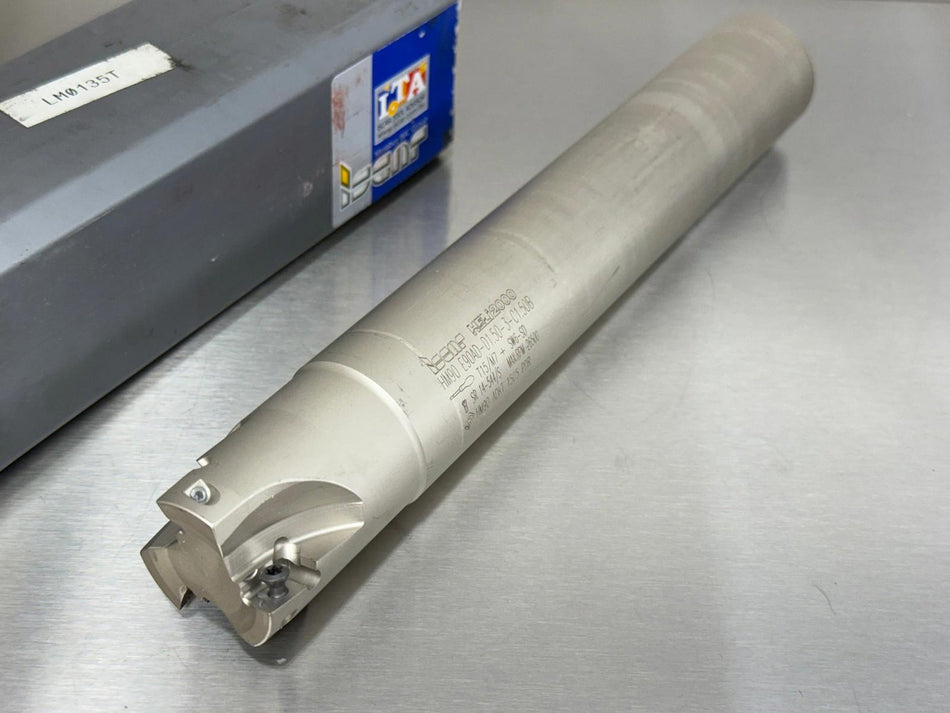 Iscar 1-1/2" Indexable End Mill 1.5" Heli2000 HM90 E90AD-D1.5-3-C1.50B, 3102157