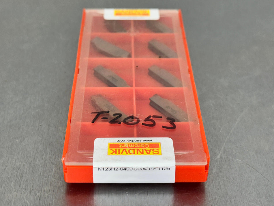 Sandvik N123HF2-0400-0004-GF 1125 Carbide Insert CoroCut 1-2 (Pack of 8)