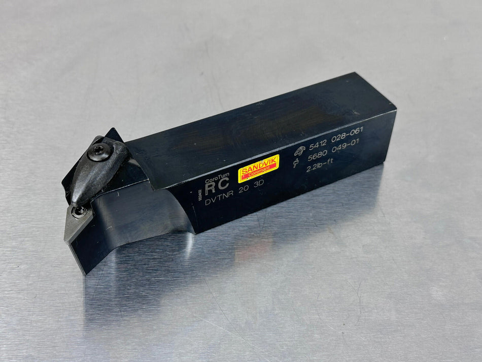 Sandvik DVTNR 20 3D Indexable Tool Holder 1-1/4" Shank