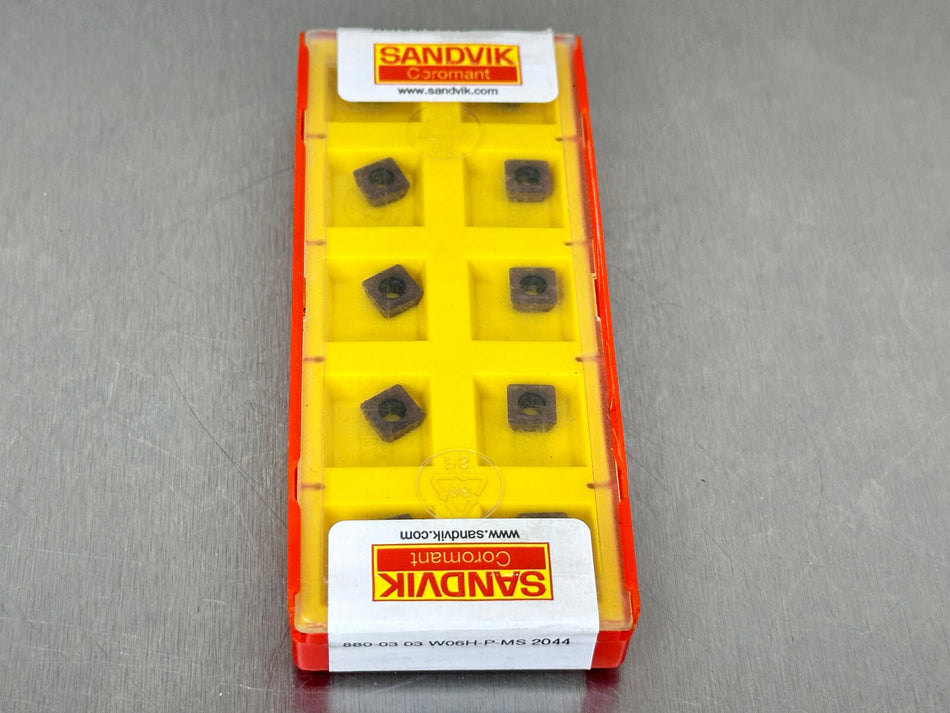 Sandvik 880-03 03 W06H-P-MS 2044 Carbide Insert (Pack of 10)