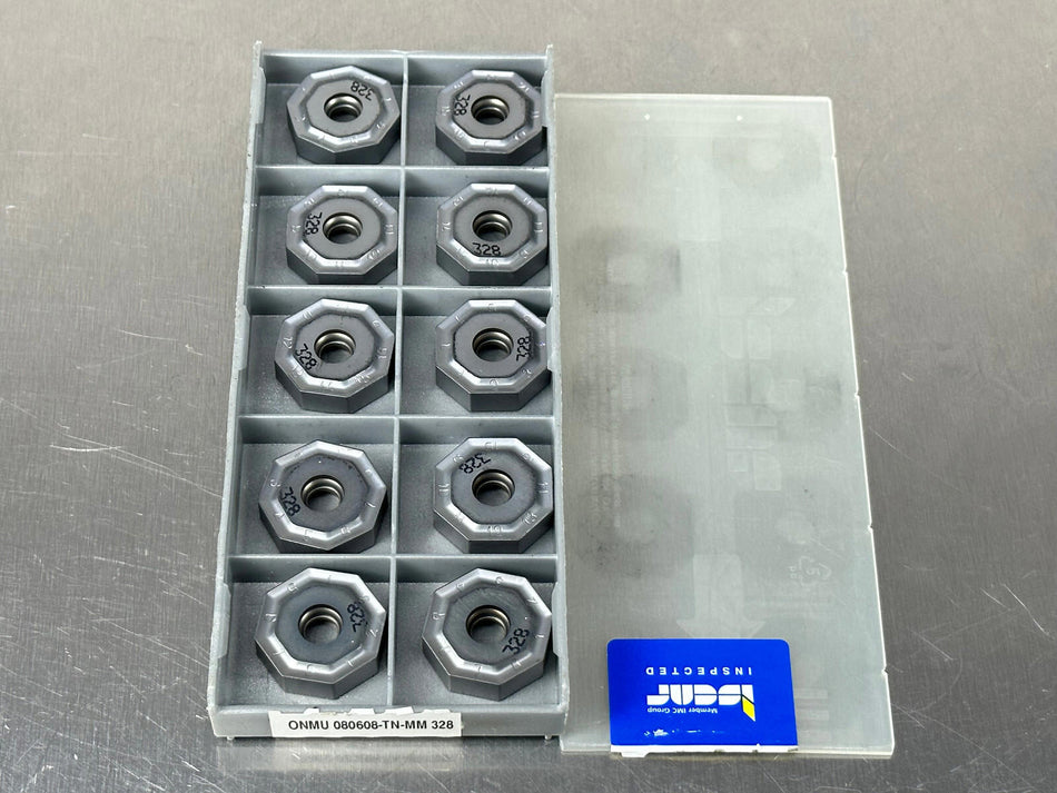 Iscar ONMU 080608-TN-MM IC328 Carbide Insert (Pack of 10)