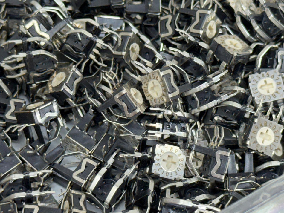 C&K Components RTE1600V44 Coded Rotary Switch DIP HEX 0.1A 30V (Qty 150)