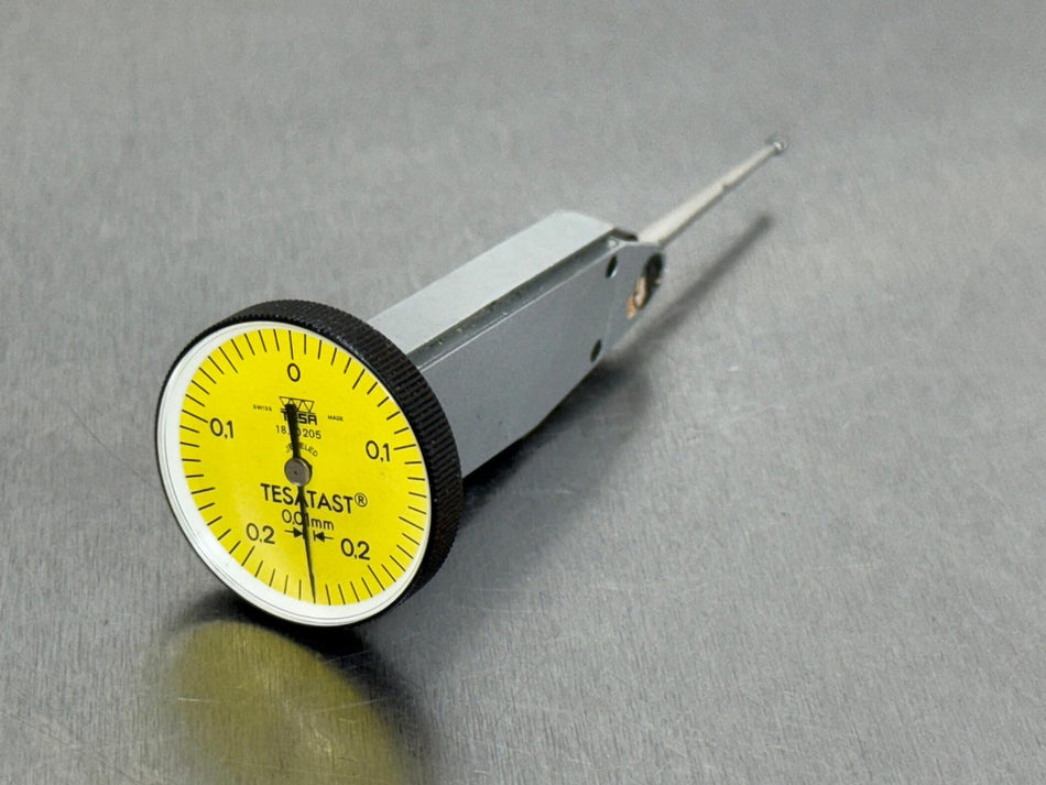 Tesa TesaTast Dial Indicator 0.01mm Jeweled 18.10205