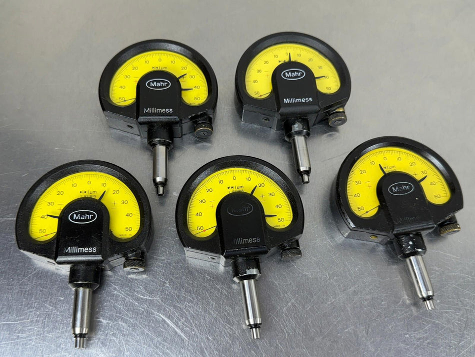Mahr Millimess 1um Dial Indicator Comparator 50 - 0 - 50 7 Rubis