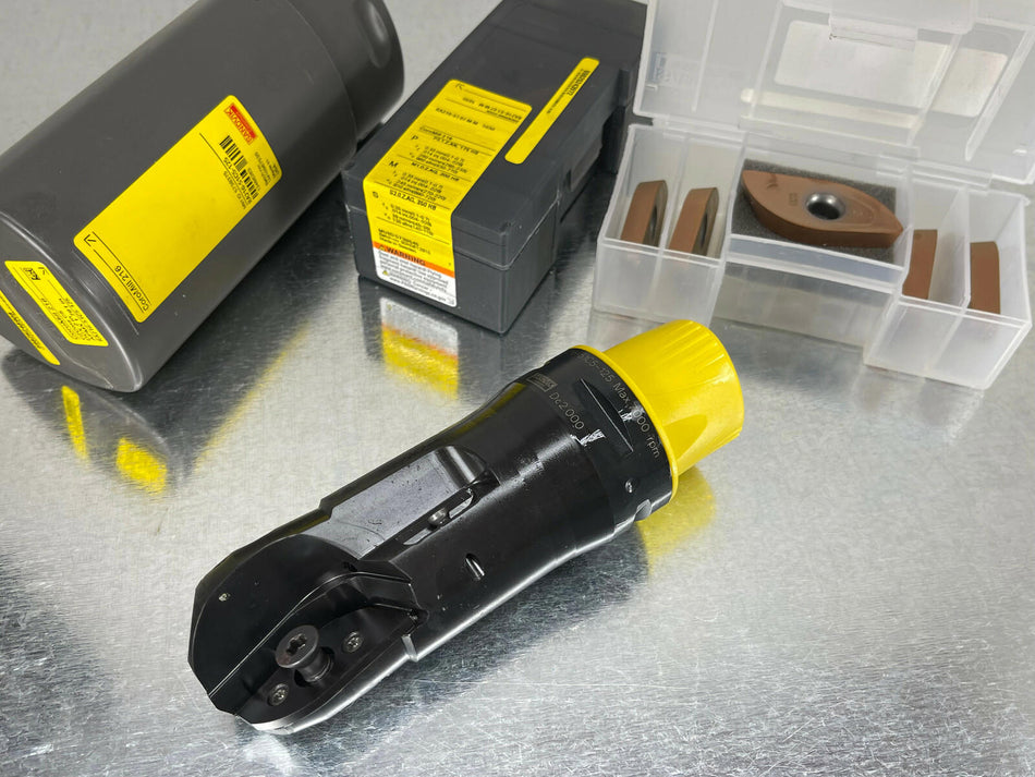 Sandvik RA216-51C5-125 Indexable Ball Nose 2" Milling Cutter C5 Capto w/ Inserts