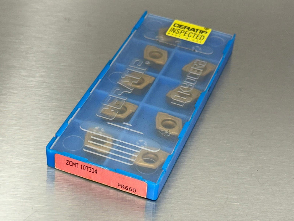 Kyocera ZCMT10T304 PR660 Carbide Insert (Pack of 9)