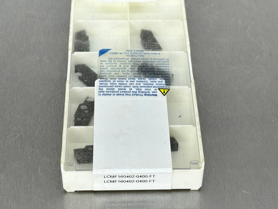 Seco LCMF160402-0400-FT TGP25 Carbide Insert 40700 (Pack of 8)