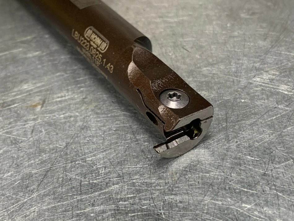 PH Horn LBU223.0625.1.43 Indexable Tool Holder Grooving / Turning Internal 5/8"