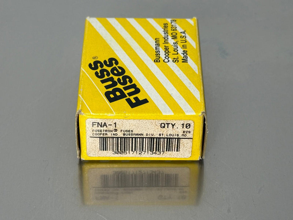 Bussmann FNA 1 Fuse 1A Buss Fusetron (Box of 10)
