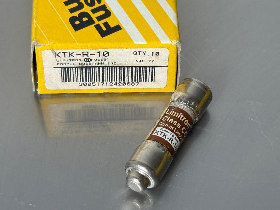 Bussmann KTK-R-10 Fuse 10A Buss Limitron (Box of 10)