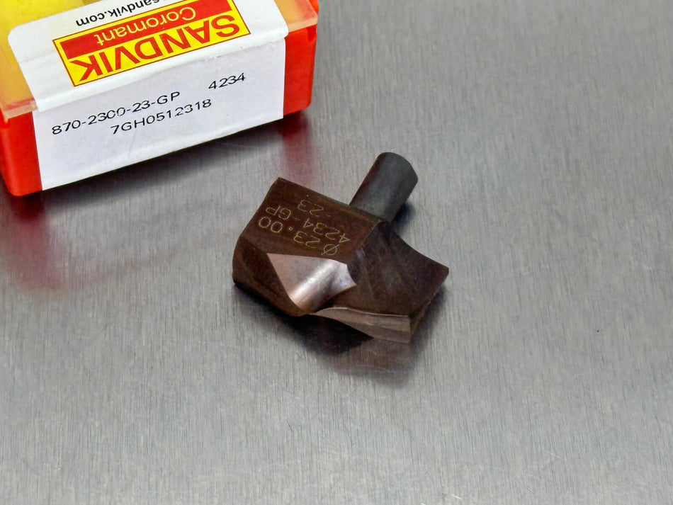Sandvik 870-2300-23-GP 4234 Carbide Drill Tip Insert CoroDrill 870 (Pack of 1)