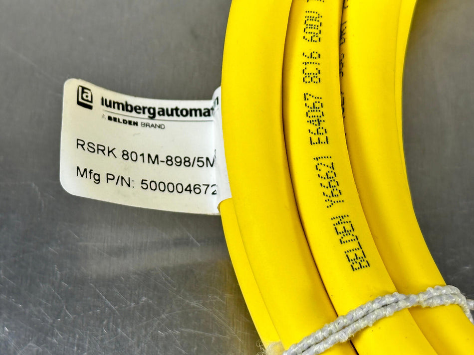 Lumberg Automation RSRK 801M-898 5M R Power Cable Double Ended Cordset 8 Pin