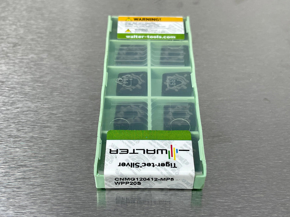 Walter CNMG 433-MP5 WPP20S Carbide Insert 120412-MP5 (Pack of 10)
