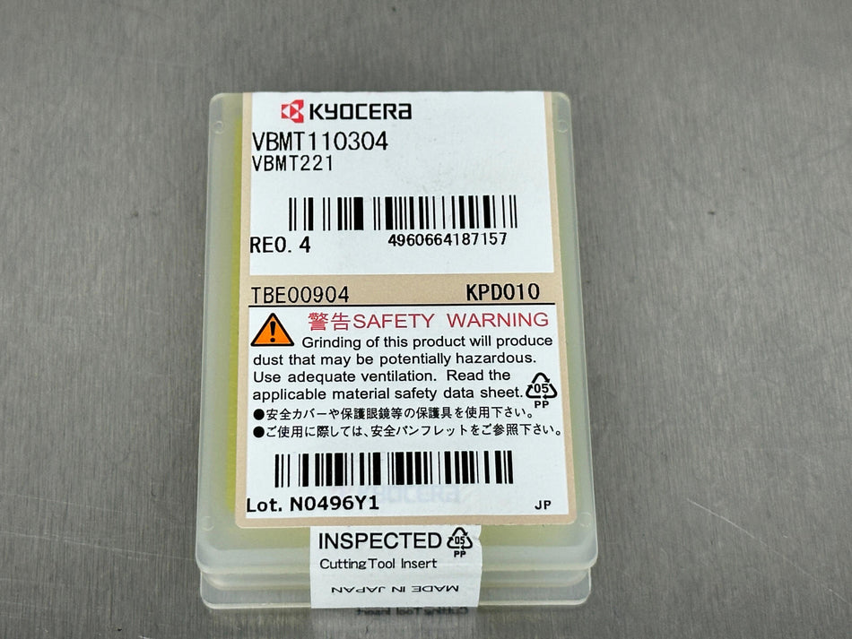 Kyocera VBMT221 KPD010 PCD Carbide Insert VBMT 110304 (Pack of 1)