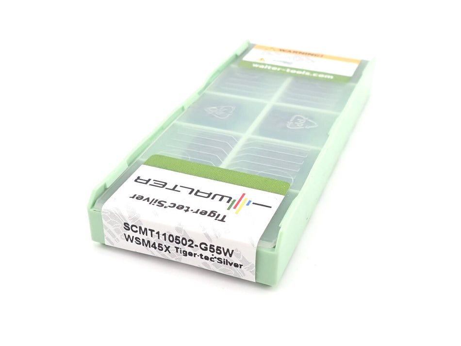 Walter SCMT110502-G55W WSM45X Carbide Insert (Pack of 10)
