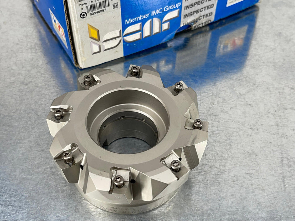 Iscar 4" Indexable Shell Mill Tang4Feed Hi-Feed FFV D4.0-08-1.5-R-VN07, 3346897