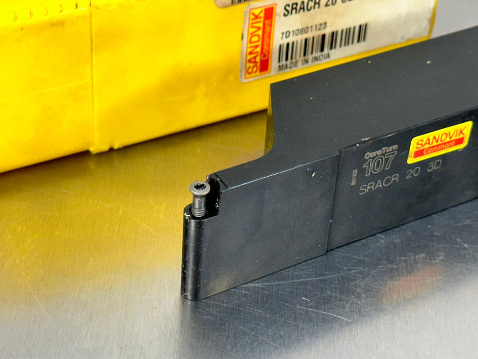 Sandvik SRACR 20 3D Indexable Tool Holder Turning 1-1/4" CoroTurn 107