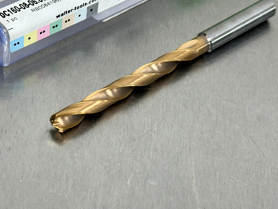 Walter 6.8mm Carbide Drill 8xD Coolant Through DC160-08-06.800A1-WJ30ET