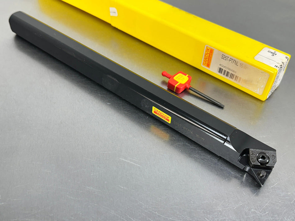 Sandvik S25T-PTFNL 16-W Indexable Boring Bar Turning 25mm TNMG Insert T-Max P