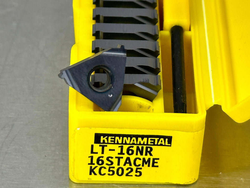 Kennametal LT-16NR 16 STACME KC5025 Carbide Insert Threading  (Pack of 10)