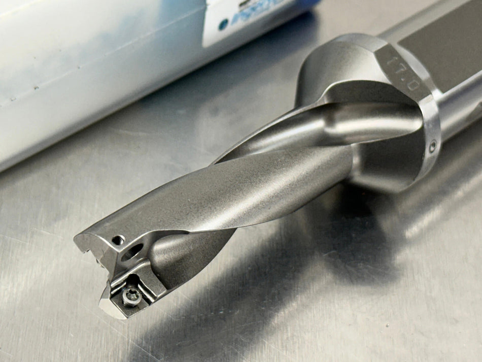 Ingersoll 17mm Indexable Insert Drill 3xD Quad Drill QR0170051JFR00, 3212394