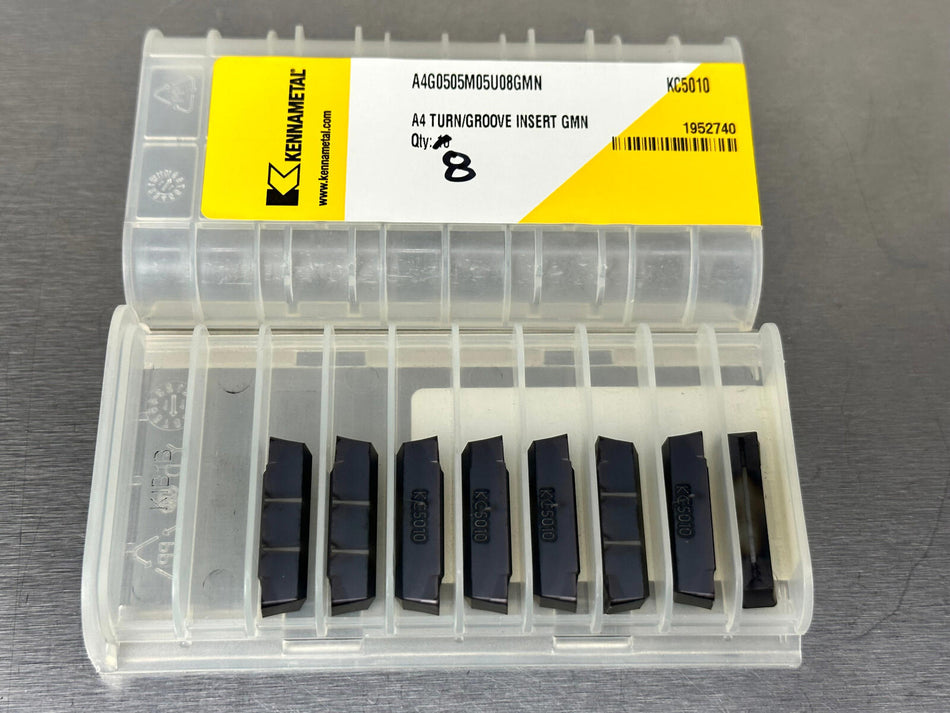 Kennametal A4G0505M05U08GMN KC5010 Carbide Insert (Pack of 8)