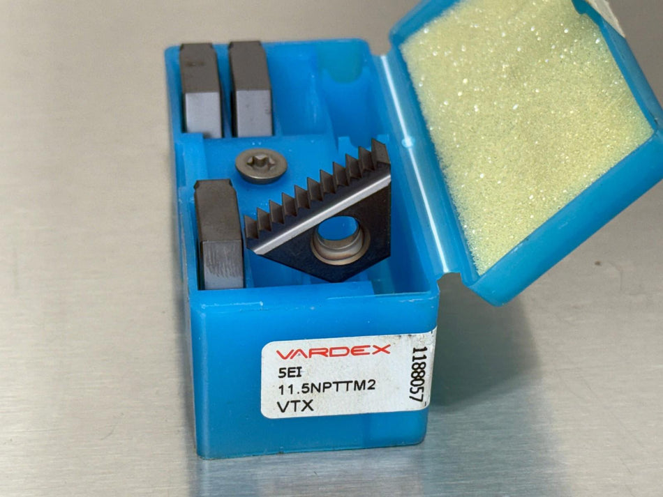 Vardex 5EI 11.5NPT TM2 VTX Carbide Insert Threading (Pack of 4)
