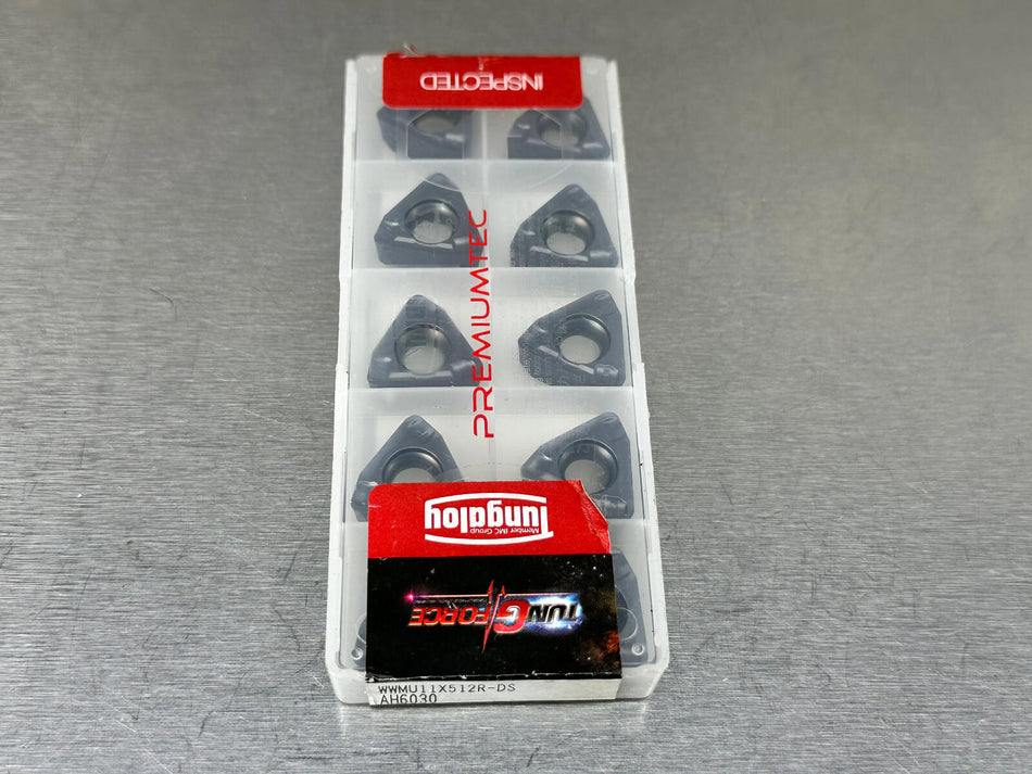 Tungaloy WWMU11X512R-DS AH6030 Carbide Insert 6993659 (Pack of 10)