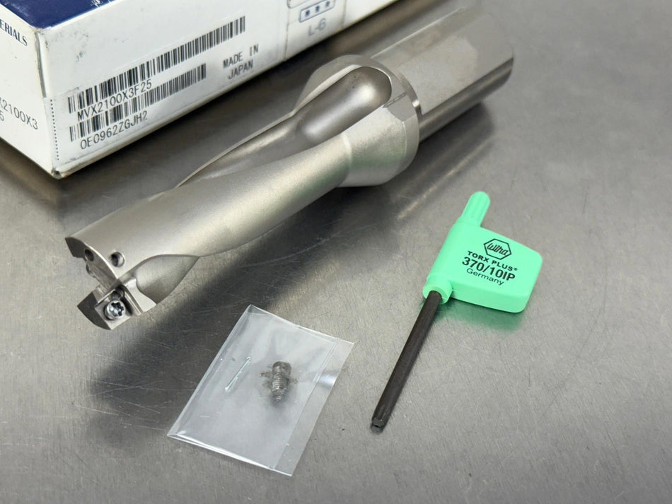 Mitsubishi MVX2100X3F25 Indexable Insert Drill 21mm 3xD MVX