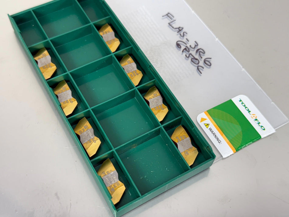 Tool-Flo FLAS-3R6 GP50C Carbide Insert Threading (Pack of 8)