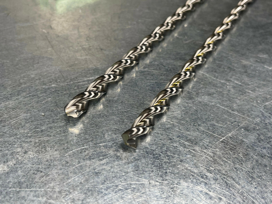 (2) Walter Titex 8.6mm Drill Bit Parabolic HSS Extra Length 250mm A1622-8.6