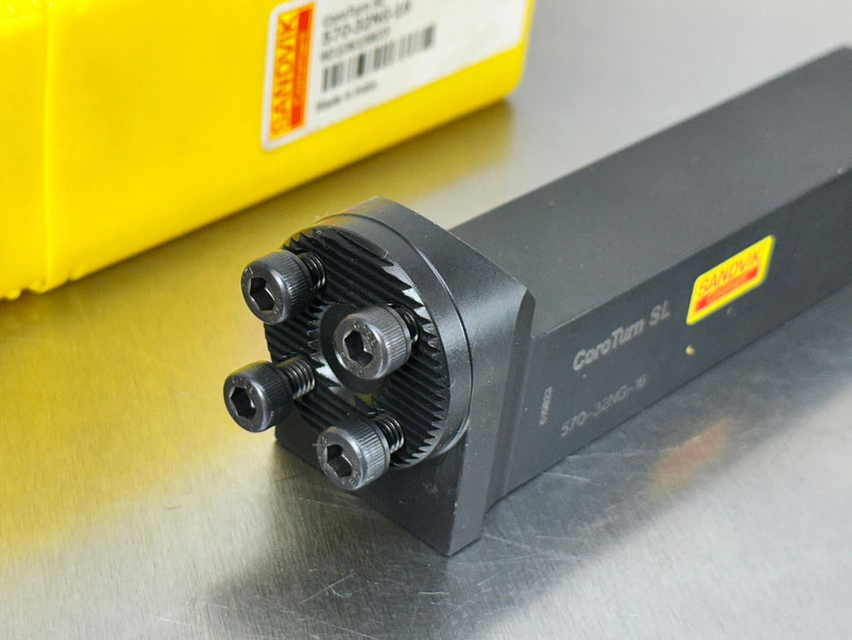 Sandvik 570-32NG-16 Rectangular 1" Shank to SL32 Adapter SL CoroTurn Tool Holder