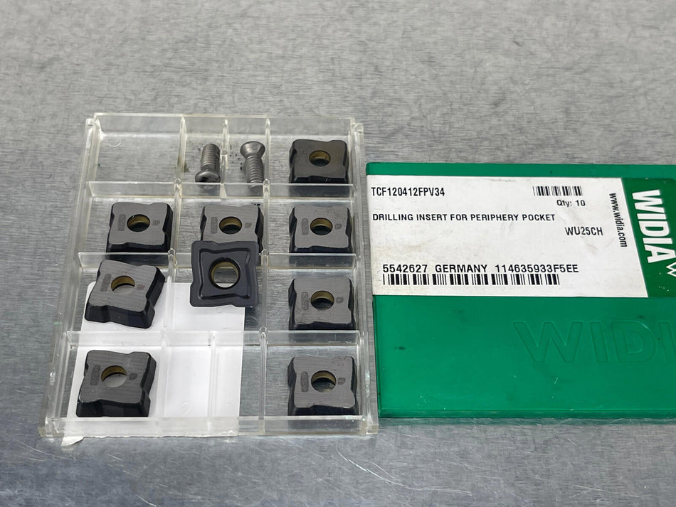 Widia TCF120412FPV34 WU25CH Carbide Insert (Pack of 9)