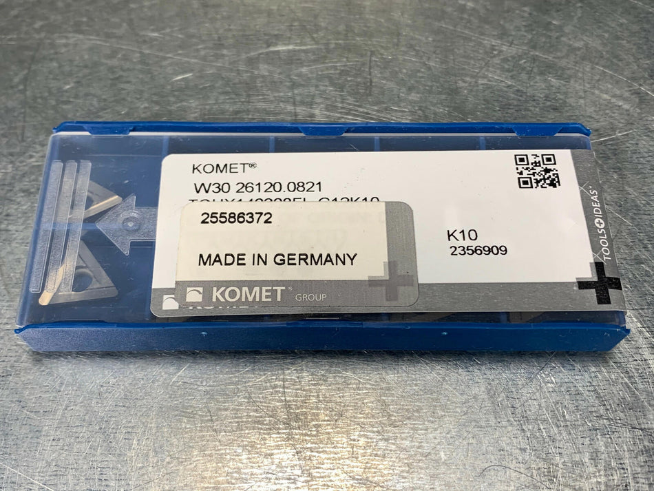 Komet W30 26120.0821 K10 Carbide Insert for Drill (Pack of 10)