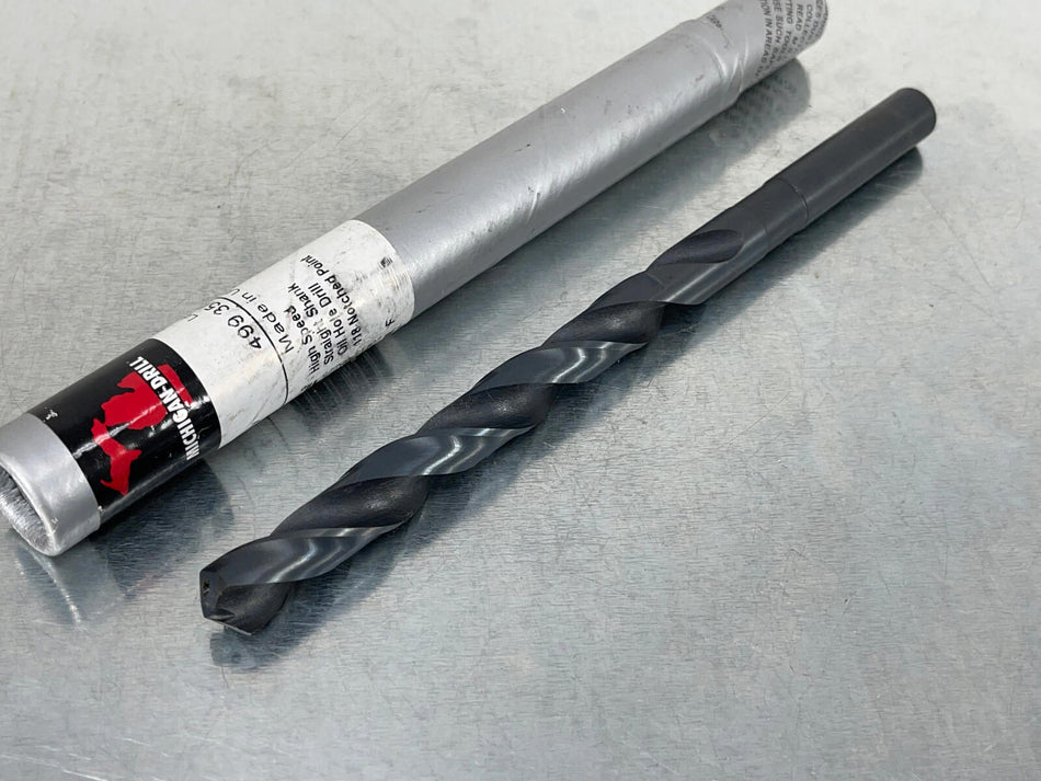 Michigan 35/64" 499 Drill Oil Hole HSS 8.25" OAL