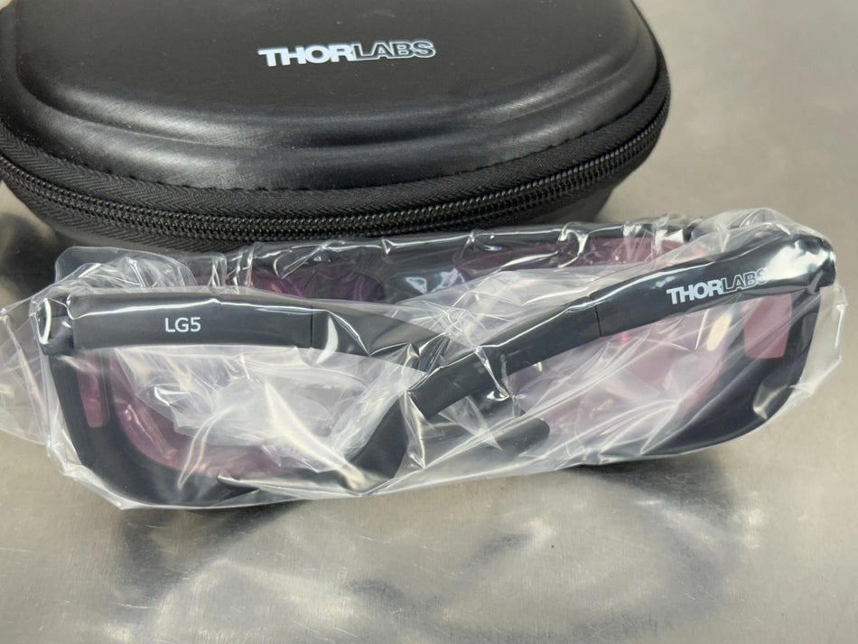 Thorlabs LG5 Laser Safety Glasses, Pink Lenses, 61% Visible Light Transmission
