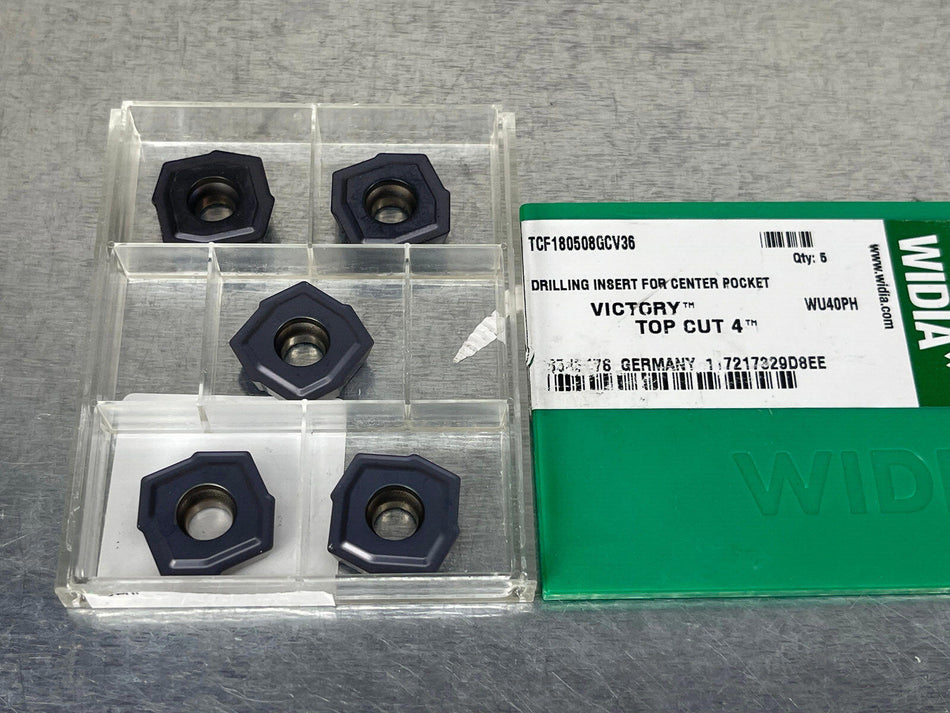 Widia TCF180508GCV36 WU40PH Carbide Insert (Pack of 5)