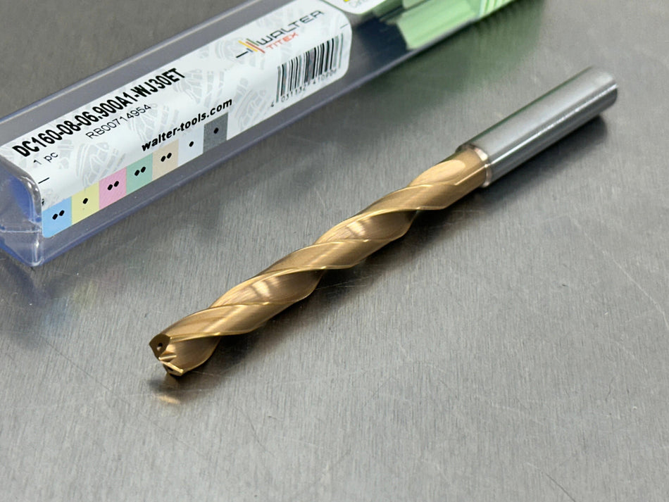 Walter 6.9mm Carbide Drill 8xD Coolant Through DC160-08-06.900A1-WJ30ET