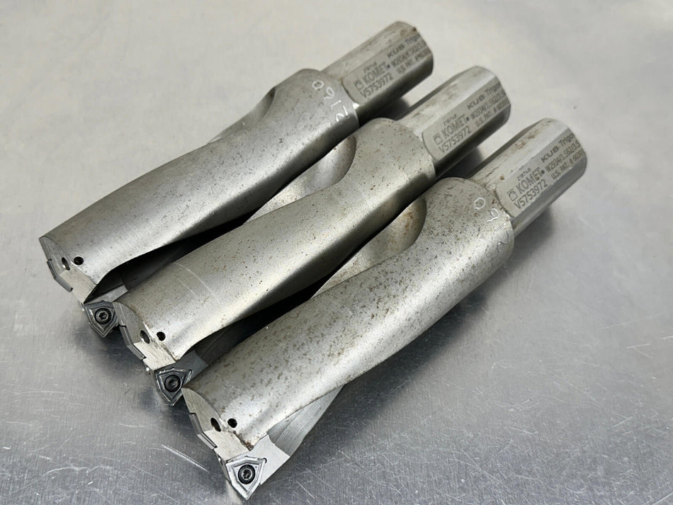 Komet 1.562" Indexable Insert Drill 2.5xD KUB Trigon V57 53972