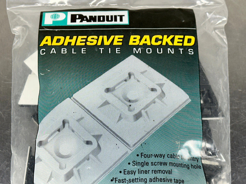 Panduit Adhesive Backed Cable Tie Mount Wire Management (Pack of 100)