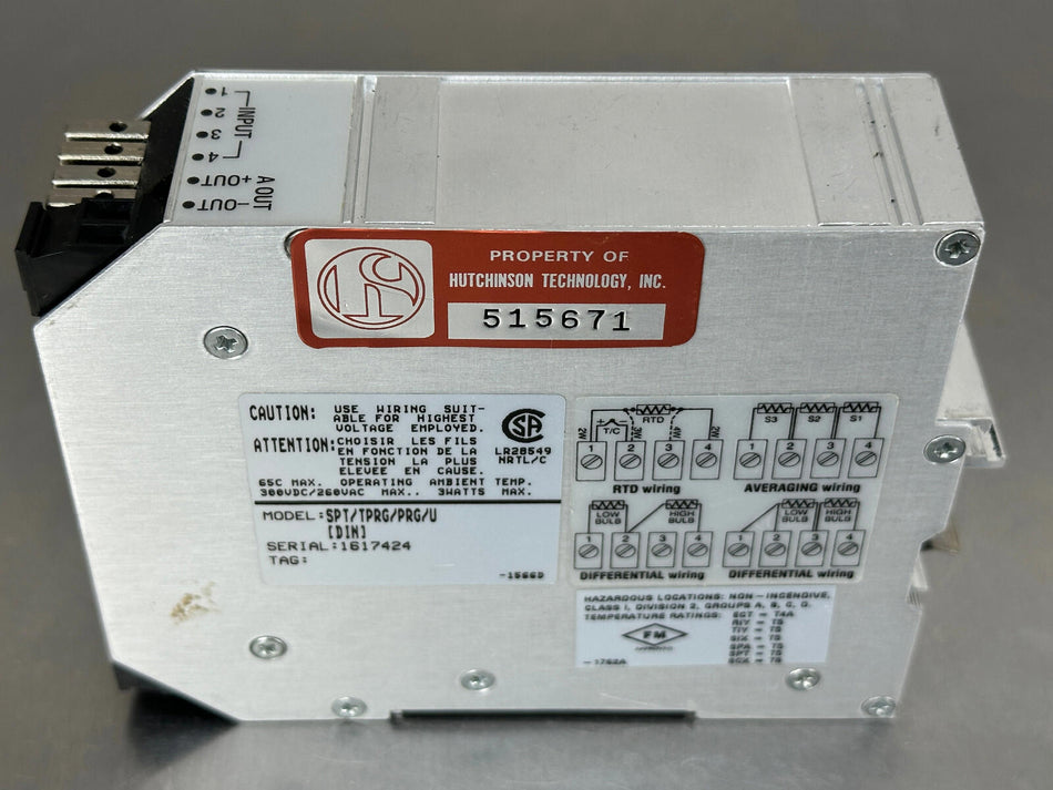 Moore Industries SPT/TPRG/PRG/U Programmable Temperature Transmitter