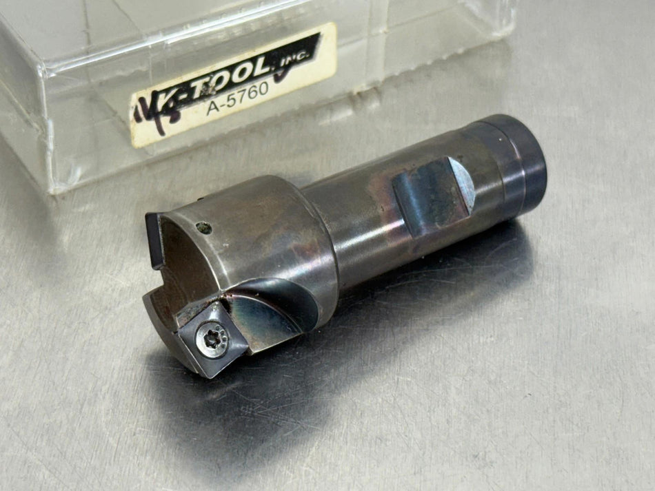 K-Tool Indexable Chamfer Tool 75° Mill 3/4" Shank A-5760