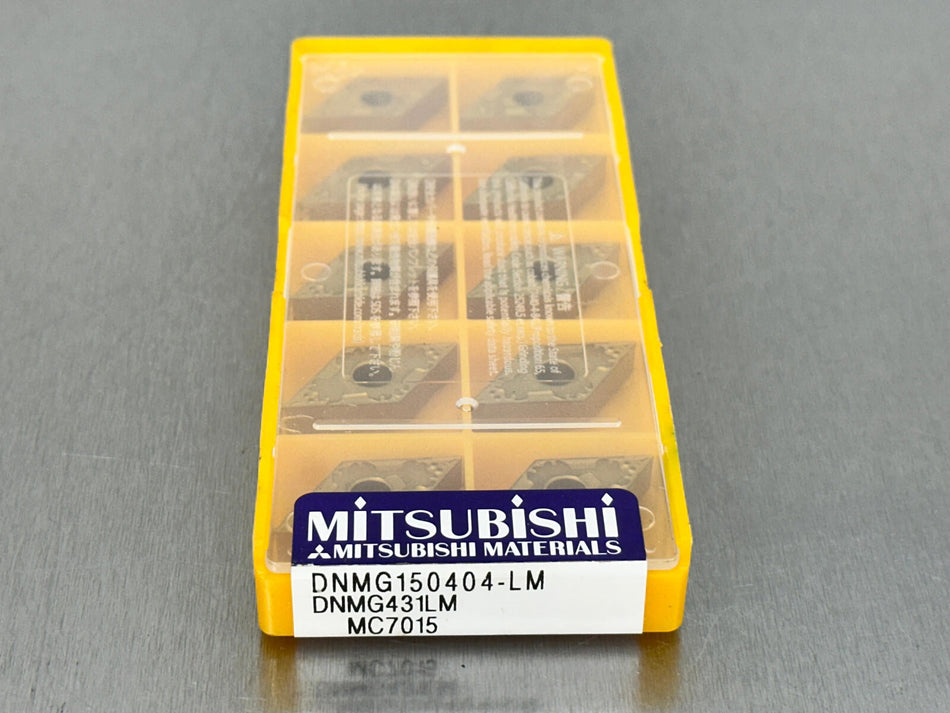 Mitsubishi DNMG431LM MC7015 Carbide Insert DNMG150404-LM (Pack of 10)